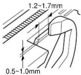 1.2~1.7mm 0.5~1.0mm