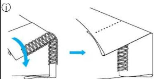 Diagram illustrating a mechanical or structural change with labeled components and directional arrows indicating motion or movement.