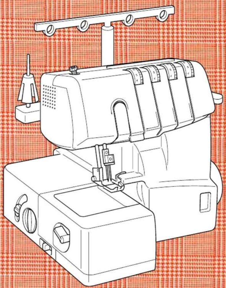 BROTHER 1134DW - MANUAL DE INSTRUCCIONES DE LA MAQUINA COMPACTA OVERLOCK - 1