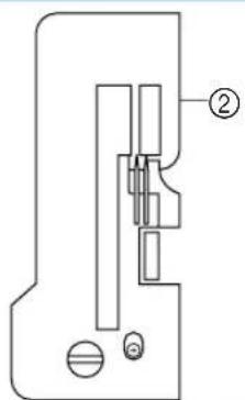 Technical diagram of a mechanical assembly with labeled components and numbered parts