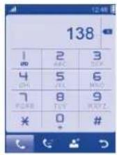 ALCATEL One Touch 907N - Tätigen eines Anrufs3.1 - 2