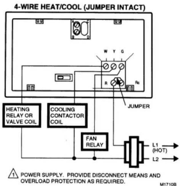 HONEYWELL MagicStat 28 - STEP 8 Wire Thermostat Terminals - 5