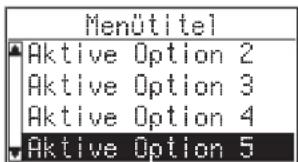 MenÜtitel Aktive Option 2 Aktive Option 3 Aktive Option 4 Aktive Option 5
