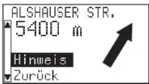 ALSHAUSER STR. 5400 m Hinweis Zurück