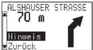 ALSHAUSER STRASSE 70 m Hinweis Zurück