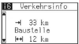 i6 Verkehrsinfo → 33 km Baustelle ↔ 12 km