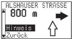 ALSHAUSER STRASSE 800 m Hinweis Zurück