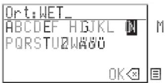 Ort: WET_ ABCDEF HGJKL IN PQRSTU#WABU OK