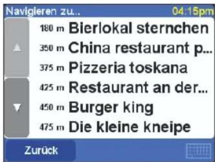 Navigieren zu... 04:15pm 180 m Bierlokal sternchen 350 m China restaurant p... 375 m Pizzeria toskana 425 m Restaurant an der... 450 m Burger king 475 m Die kleine kneipe Zurück