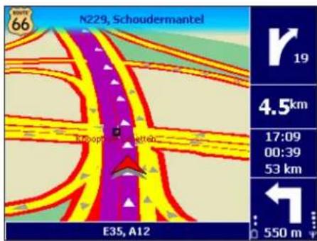 ROUTE 66 Chicago 9000 - Understanding the navigation screen - 4