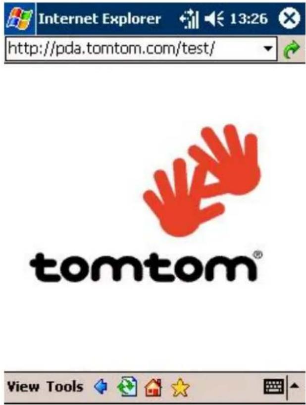 Internet Explorer 13:26 http://pda.tomtom.com/test/ tomtom® View Tools