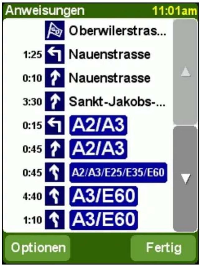 Anweisungen 11:01am Oberwilerstras... 1:25 Nauenstrasse 0:10 Nauenstrasse 3:30 Sankt-Jakobs-... 0:15 A2/A3 0:45 A2/A3 0:45 A2/A3/E25/E35/E60 4:40 A3/E60 1:10 A3/E60 Optionen Fertig