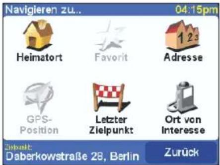Navigieren zu... 04:15pm Heimatort Favorit Adresse GPS- Position Letzter Zielpunkt Ort von Interesse Daberkowstraße 28, Berlin Zurück