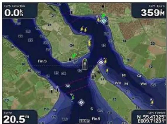 GARMIN GPSMap 4000 - So aktivieren Sie Satellitenbilder: - 4