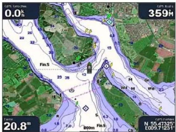 GARMIN GPSMap 4000 - So aktivieren Sie Satellitenbilder: - 3