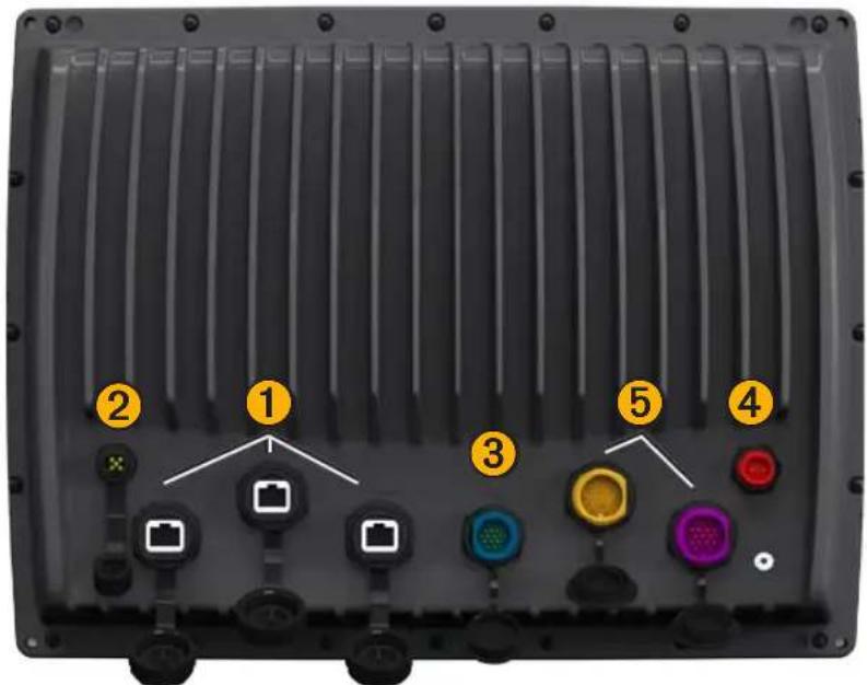 GARMIN GPSMAP 6000 - Vorder- und Rückseite des Geräts - 4