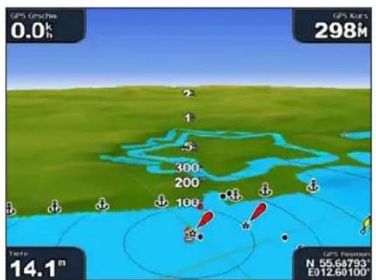 GARMIN GPSMAP 6000 - Ein- oder Ausblenden der Farben von Gefahrenstellen - 1