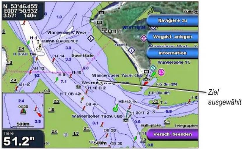 GARMIN GPSMAP 6000 - Anlegen und Navigieren auf einer Route von der aktuellen Position aus - 1