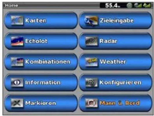 GARMIN GPSMAP 6000 - Informationen zum Hauptmenü - 2