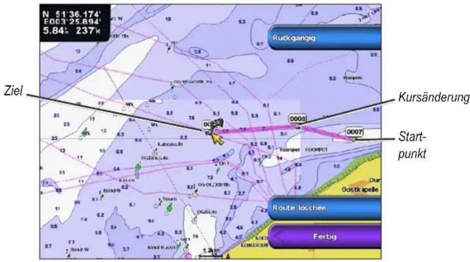 GARMIN GPSMAP 6000 - Erstellen und Speichern einer Route - 2