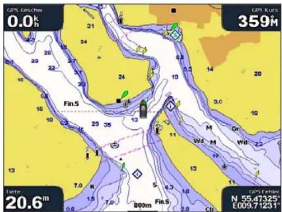 GARMIN GPSMap 5000 - So aktivieren Sie Satellitenbilder: - 2
