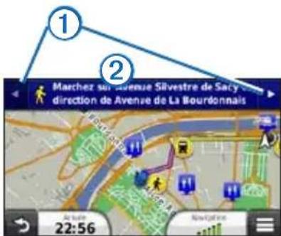 GARMIN nüvi 2515 - Verwenden der Navigationskarte für Fußgänger - 1