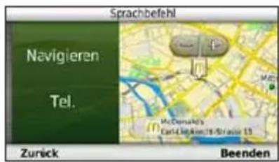 Sprachbefehl Navigieren Tel. McDonald's Carls & Am 18-Service 13 Zurick Beenden