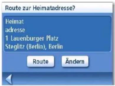 MAGELLAN RoadMate 1215 - Erstellen einer Route zur Heimatadresse - 2