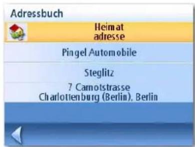 MAGELLAN RoadMate 1215 - Aufrufen der Heimatadresse im Adressbuch - 1