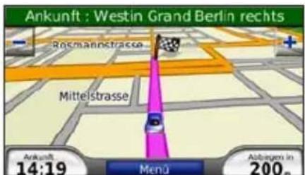 Ankunft : Westin Grand Berlin rechts Rosmanstrasse Mittelstrasse Ankunft 14:19 Menu Abzegem in 200.