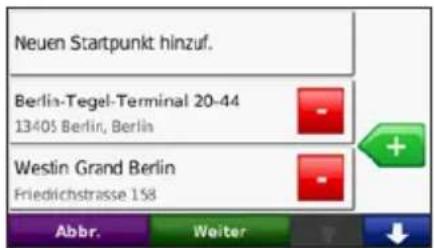 Neuen Startpunkt hinzuf. Berlin-Tiegel-Terminal 20-44 13405 Berlin, Berlin Westin Grand Berlin Friedrichstrasse 158 Abbr. Weiter