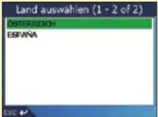 Land auswahlen (1 - 2 of 2) ÖSTERREICH ESPIANA