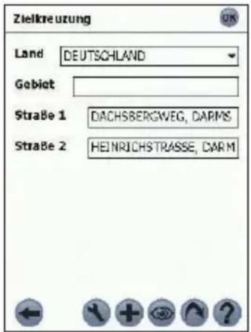 Zielkreuzung Land DEUTSCHLAND Gebiet Straße 1 DACHSBERGWEG, DARMS Straße 2 HEINRICHSTRASSE, DARMI