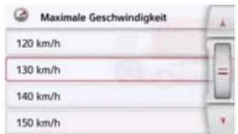 Maximale Geschwindigkeit 120 km/h 130 km/h 140 km/h 150 km/h