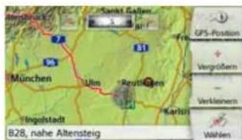 München Ulm Reutlingen Frie B28, nahe Altensteig GPS-Position + Vergrüfern - Verkleinern Wahlen