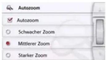 Autozoom ✓ Autozoom ○ Schwacher Zoom ● Mittlerer Zoom ○ Starker Zoom