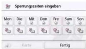 Sperrungszeiten eingeben Mon Die Mit Don Fre Sam Son Karte Fertig