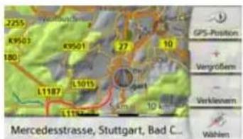 2255 K9501 180 L1187 L1015 1174 Mercedesstrasse, Stuttgart, Bad C. GPS-Position + Vergrößen - Verklenem Wählen