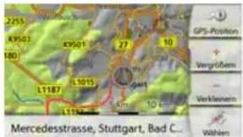 2255 K9501 180 L1187 L1015 L1142 Mercedesstrasse, Stuttgart, Bad C. GPS-Position + Vergrößen - Verklenem Wählen