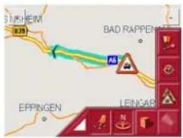 BECKER 7916 TM - Displaying TMC messages on the map - 1