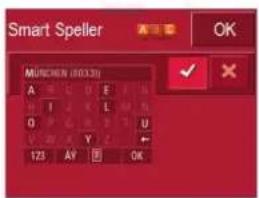 Smart Speller MUNCHEN (80.33) A C D E F G H I J K L M N O P Q R S T U V Y Z U V X Y Z ← 123 AY F OK
