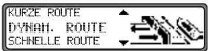 KURZE ROUTE DYNAM. ROUTE SCHNELLE ROUTE