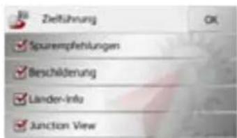 Zeitführung Spurempfehlungen Beschädierung Länder-Info Junction View