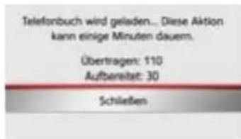 Telefonbuch wird geladen... Diese Aktion kann einige Minuten dauern. Übertragen: 110 Aufbereitet: 30 Schließen
