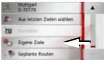 Stuttgart D-70178 Aus letzten Zielen wählen Kontakte Eigene Zielen Geplante Routen