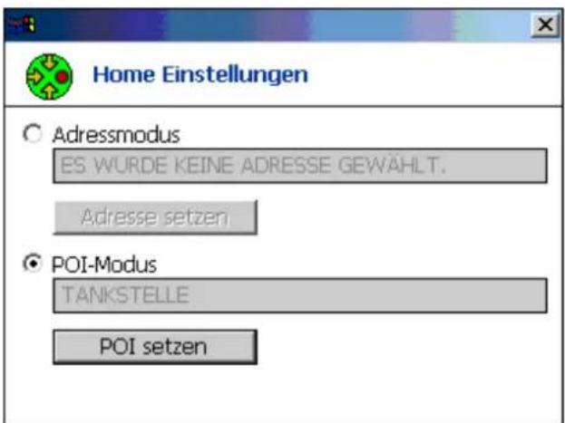 Hagenuk RouteFinder 300 EU - Einstellungen Heimzielort-Taste - 2