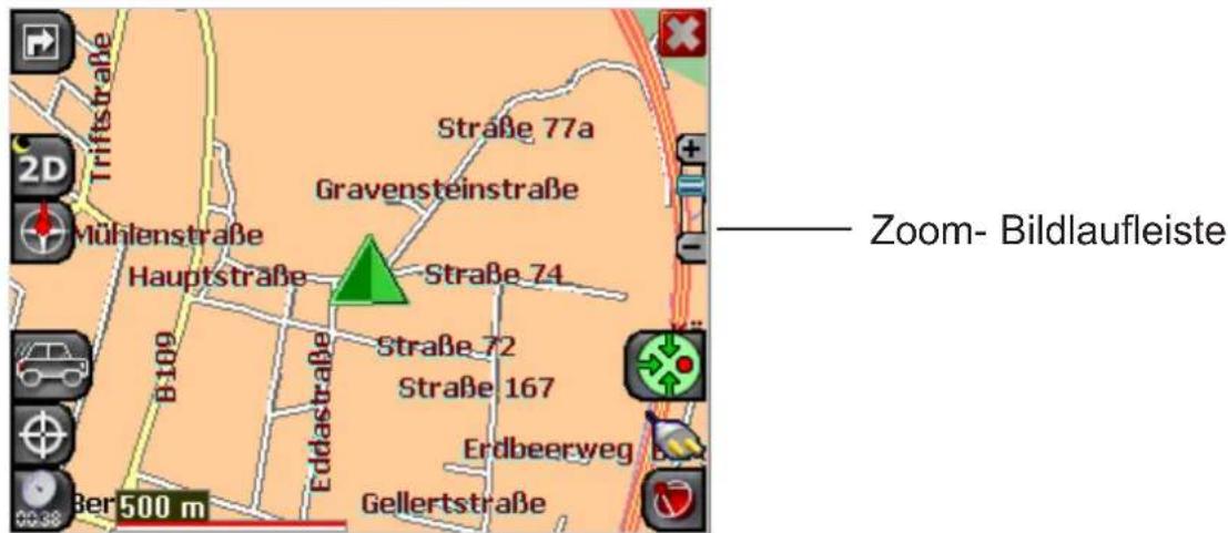 Hagenuk RouteFinder 300 EU - So funktionieren Zoom und Bildlauf - 1