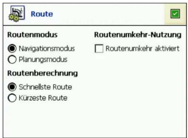 Hagenuk RouteFinder 200 EU - Routeneinstellungen - 2