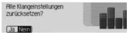 Rille Klangeinstellungen zurücksetzen? Ja Nem