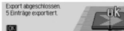 Export abgeschlossen. 5 Einträge exportiert.